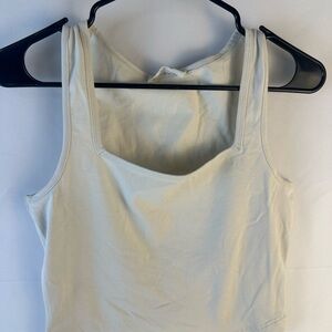 Zenana Outfitters Cream Crop Top